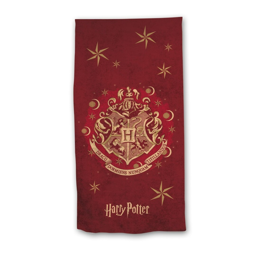 Drap De Plage Imprimé 100% Coton, Armoiries Bleu Harry Potter | La Redoute