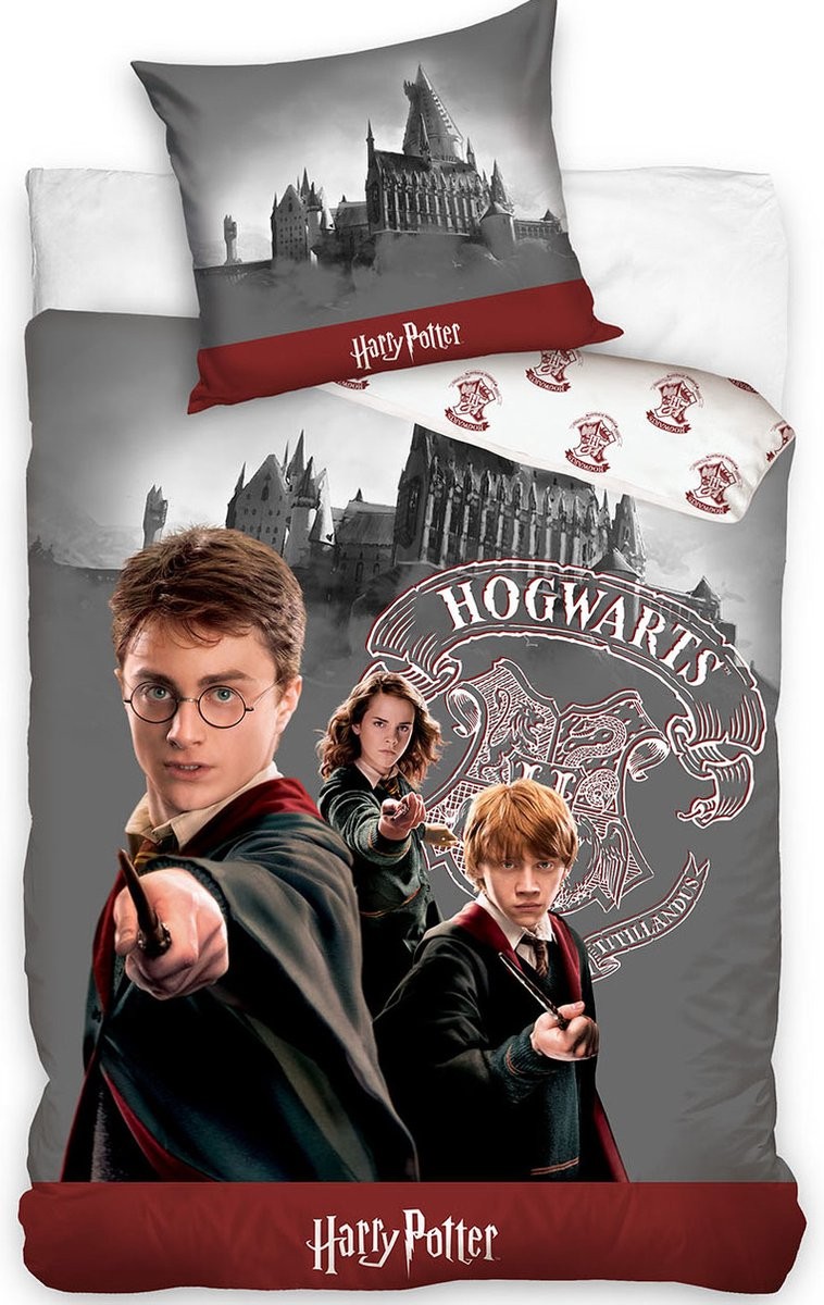 Parure de lit Harry Potter Trio - 1 personne