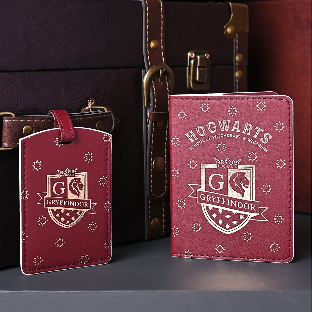 Porte-passeport et ?�tiquette bagage Gryffondor - Harry Potter