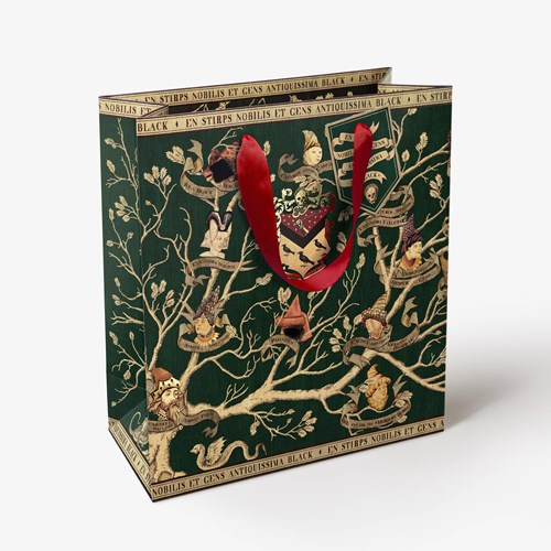 Sac cadeau LARGE tapisserie Black MinaLima - Harry Potter