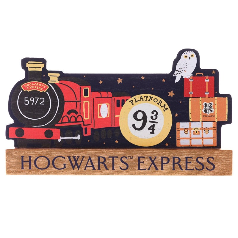 Plaque décorative en bois Poudlard Express - Harry Potter