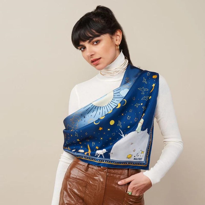 Carré de soie 90, la nuit du Petit Prince