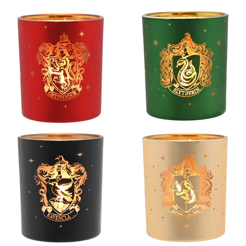 LOT 4 PHOTOPHORE ALUMNI 4 MAISONS POUDLARD - HARRY POTTER