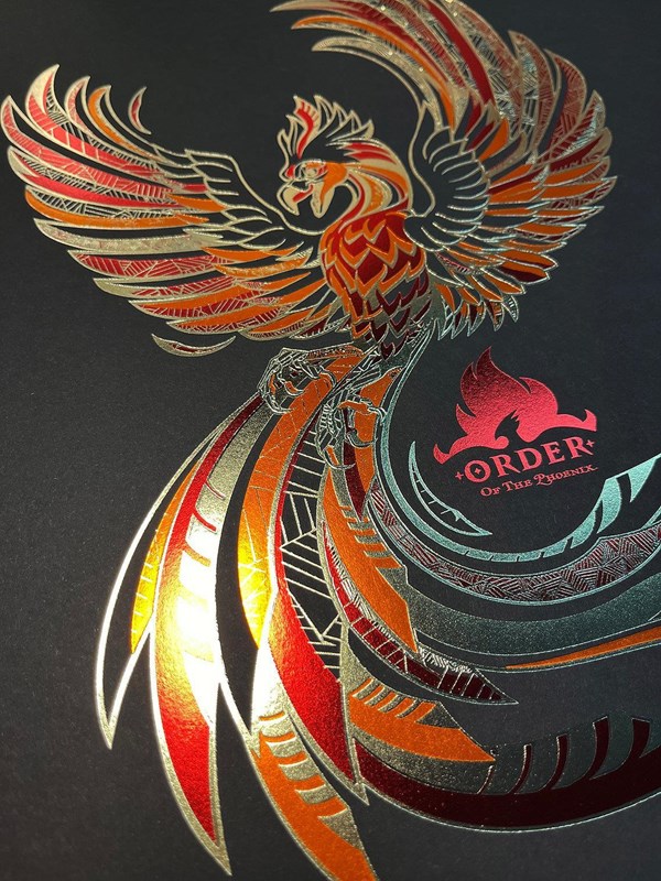 Artprint Fumseck dorure à chaud - Harry Potter