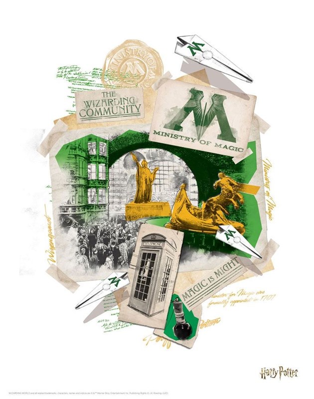 Set de 10 lithographies Harry Potter de qualité supérieure