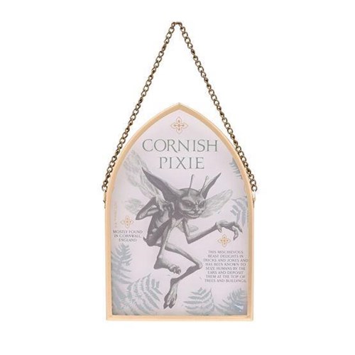 Plaque en verre voûtée suspendue Lutin de Cornouaille - Harry Potter