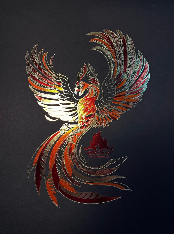 Artprint Fumseck dorure à chaud - Harry Potter