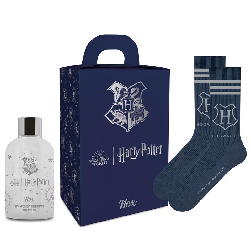 NOX Coffret Gel Douche Pailleté + Chaussettes - Harry Potter