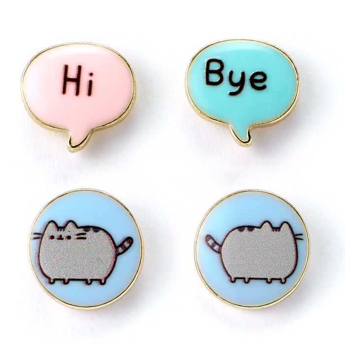 Boucles d'oreilles Pusheen "Hi" - "Bye"