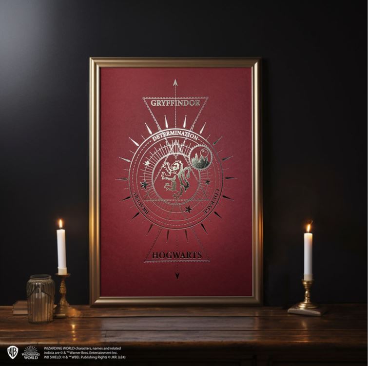 Artprint Gryffondor dorure à chaud - Harry Potter