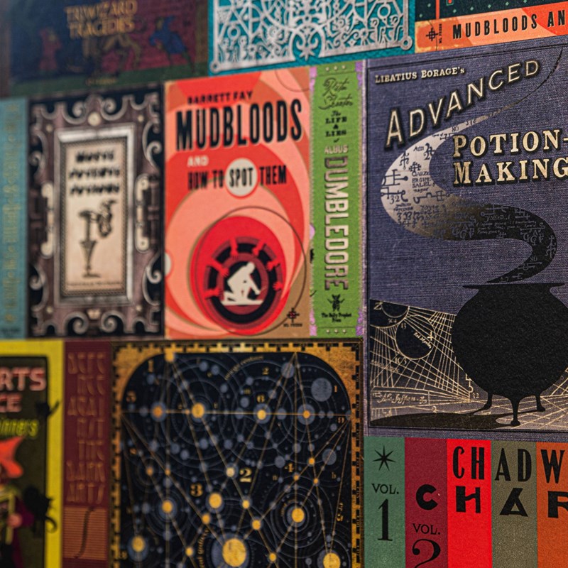 Papier peint Minalima Couvertures de Livres de Poudlard