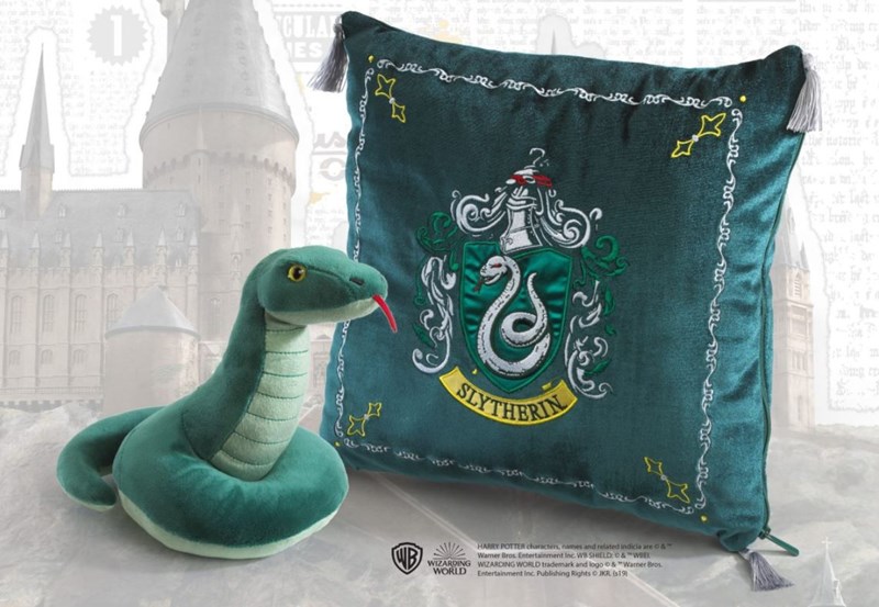 Coussin Serpentard et peluche - Noble Collection Harry Potter