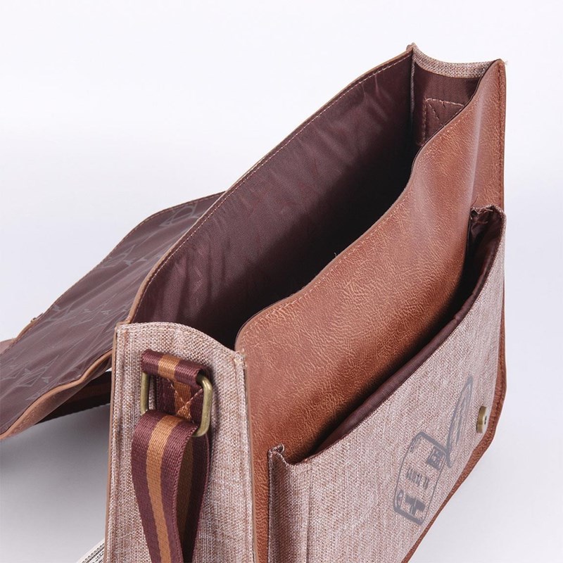 SAC SATCHEL CUIR BRUN VOIE 93/4 CASUAL