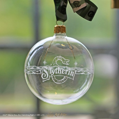 Boule de Noël sablée Serpentard Arribas - Harry Potter