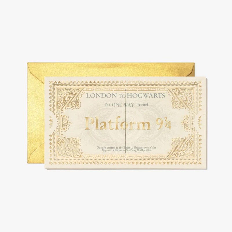 CARTE POSTALE 3D TICKET POUDLARD EXPRESS MINALIMA - HARRY POTTER