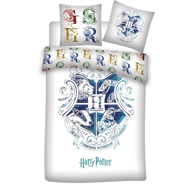 Parure de lit Harry Potter Poudlard COTON - 1 ou 2 personnes