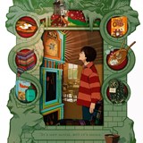 carte postale minalima horloge famille weasley harry potter2