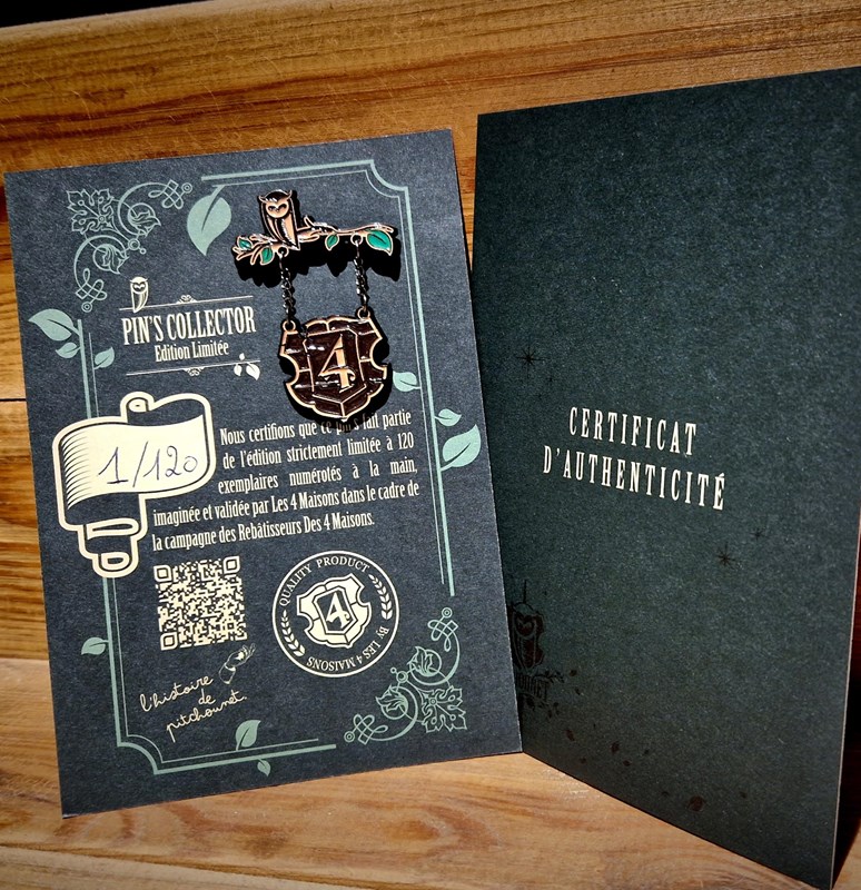 Pin's édition limitée "Pitchounet fait renaître Les 4 Maisons"