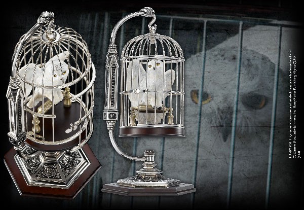 Sculpture Hedwige en cage miniature - Harry Potter