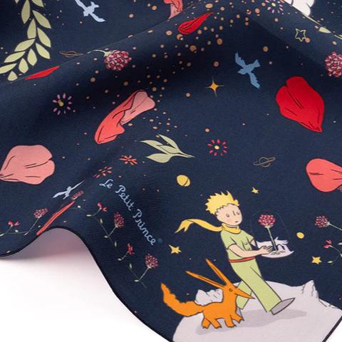 Carré de soie 67, la rose du Petit Prince