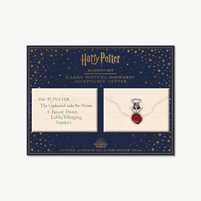 Magnets lettre d'admission Poudlard MinaLima - Harry Potter