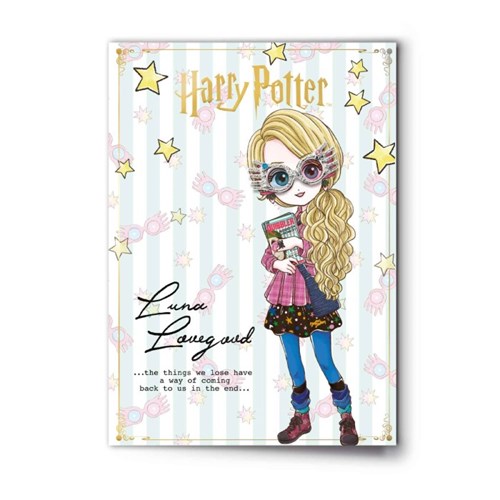 Carte de voeux pins Luna Lovegood - Harry Potter
