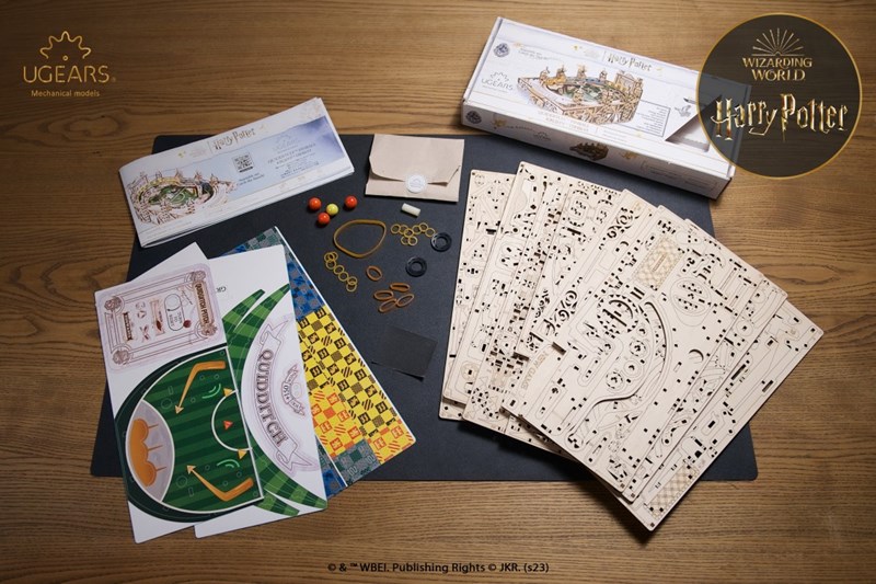 Kit assemblage bois Terrain Quidditch Pinball - Harry Potter