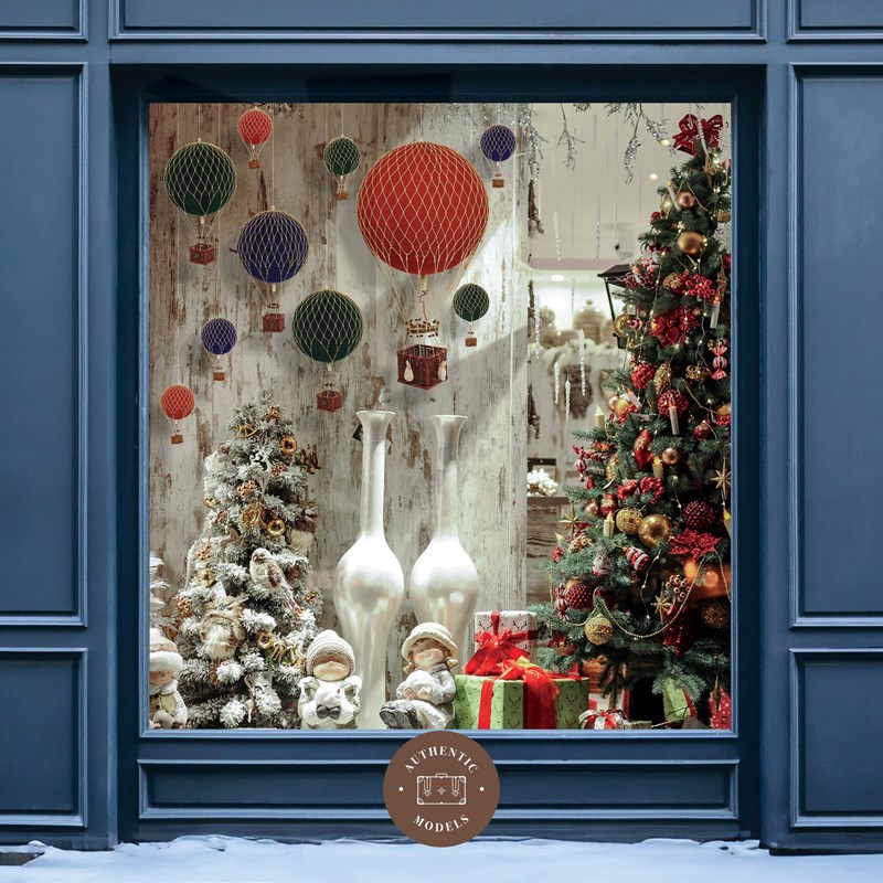 Montgolfières décoratives en velours