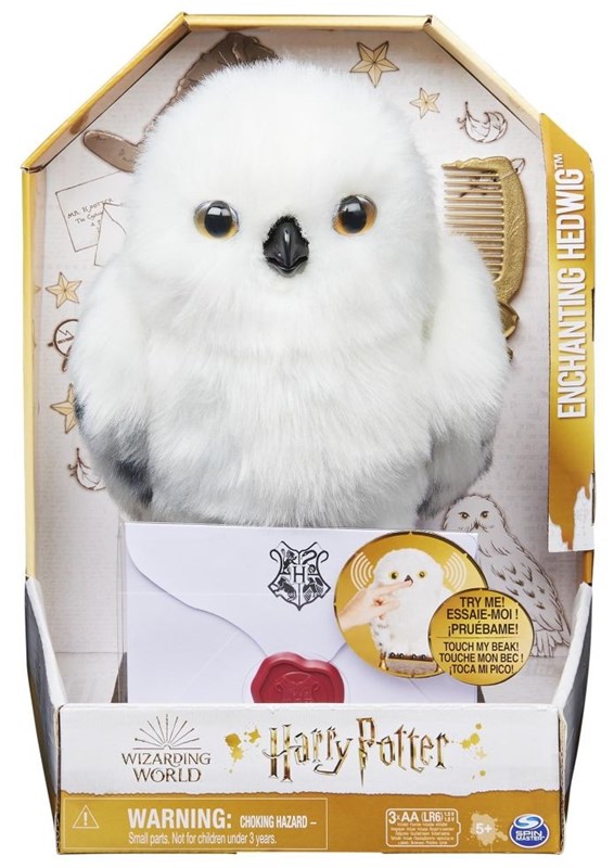 Peluche Hedwige enchantée interactive