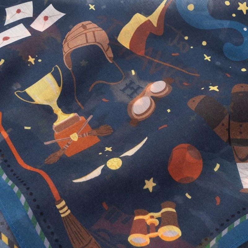Carré en coton et soie 45, Harry Potter, Magie à Poudlard