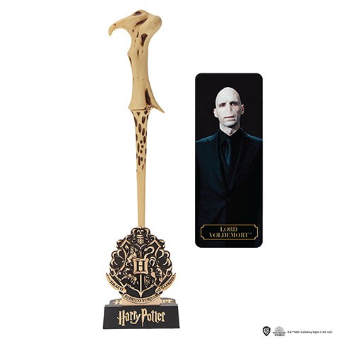 Stylo baguette sur socle Lord Voldemort