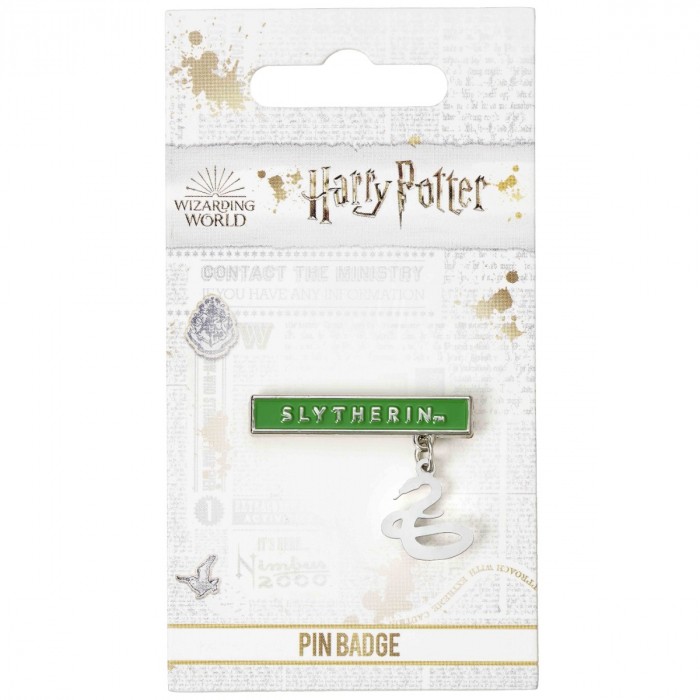 Pins barre et charm Serpentard - Harry Potter