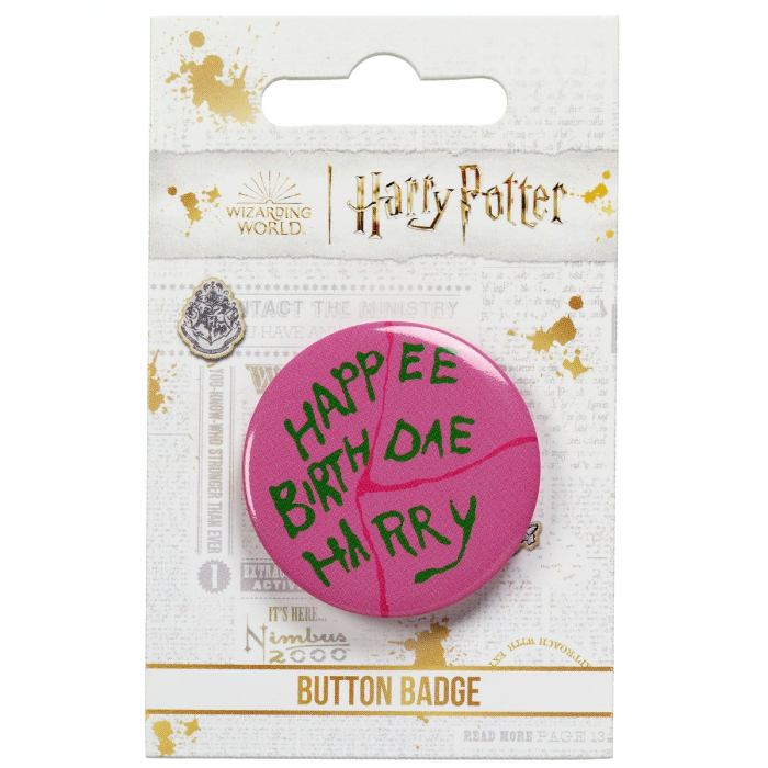 Badge gâteau anniversaire Hagrid - Harry Potter