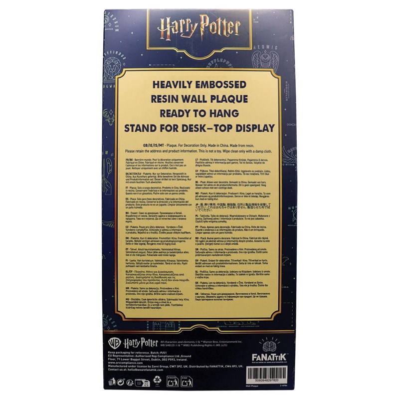 PLAQUE VITRAIL SIRENE EN RESINE - Harry Potter
