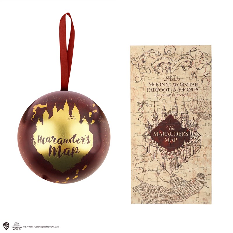 Boule de Noël Carte du Maraudeur + Puzzle - Harry Potter