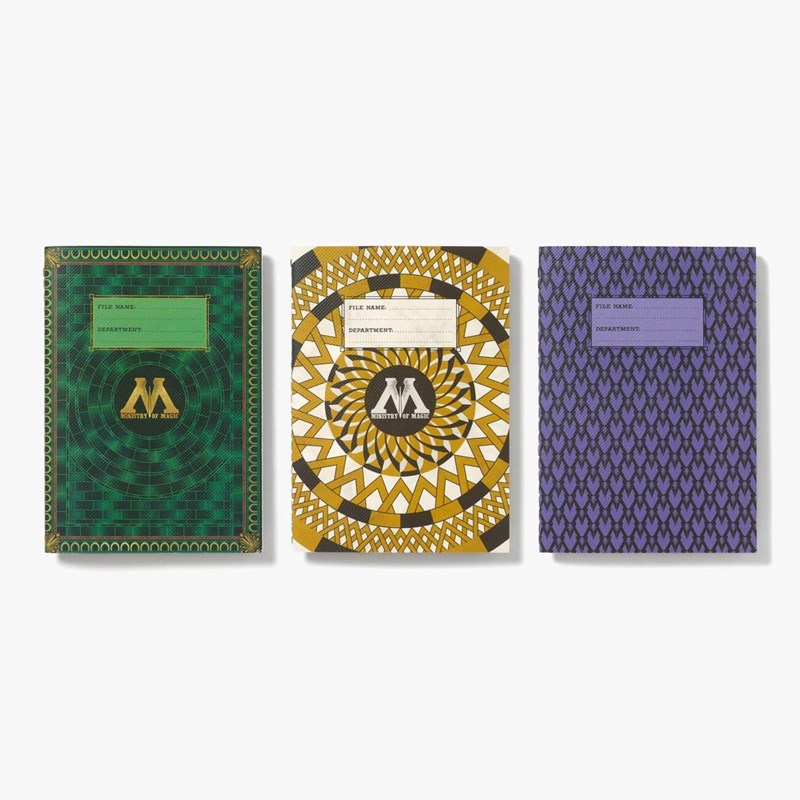 Set 3 carnets Ministère de la Magie MinaLima - Harry Potter
