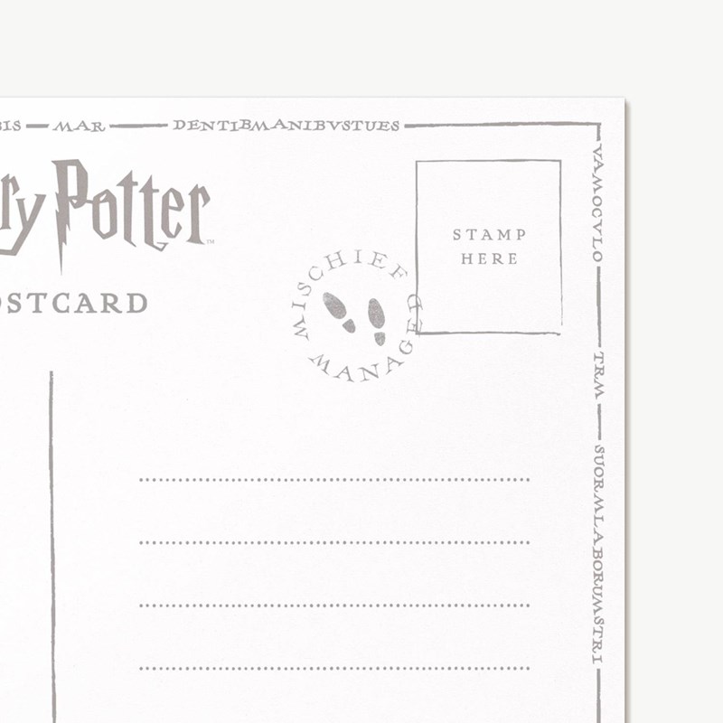 Carte postale Harry Potter par MinaLima - Le Saule Cogneur