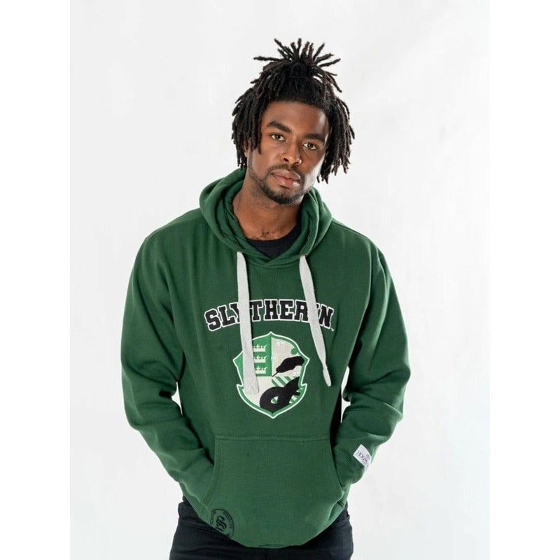 SWEATER HARRY POTTER A CAPUCHE DELUXE - SERPENTARD