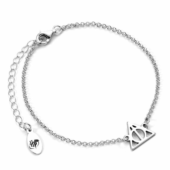 Bracelet argent Reliques de la Mort - Harry Potter