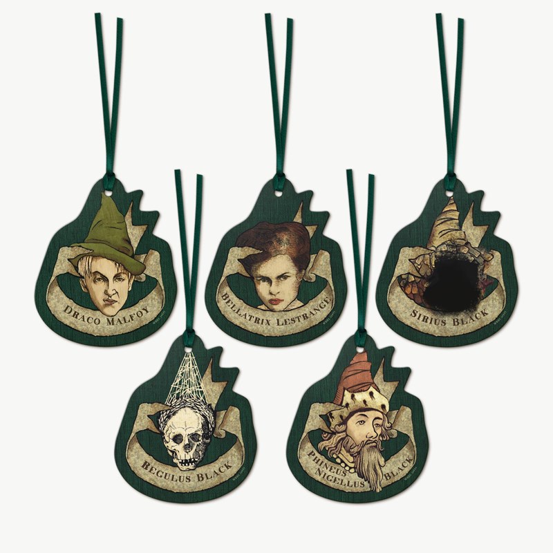 Étiquettes cadeau tapisserie Black MinaLima - Harry Potter