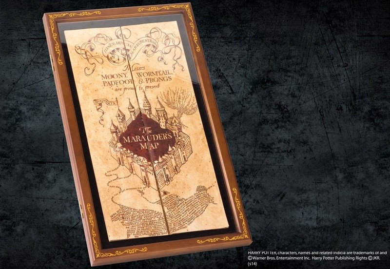 Coffret vitrine Carte du Maraudeur - Noble Collection - Harry Potter