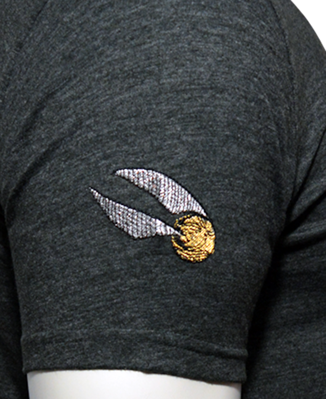 T-shirt brodé Hufflepuff (Poufsouffle) unisexe