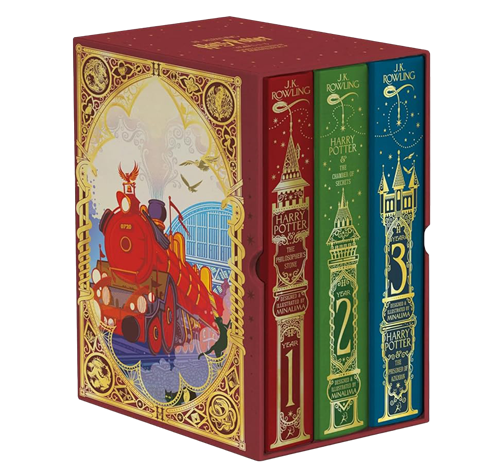 Coffret 3 livres Harry Potter illustrés par MinaLima