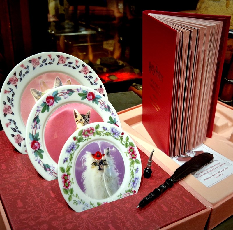 Coffret Dolores Ombrage assiettes et papeterie - Harry Potter