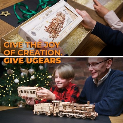 train poudlard express assemblage puzzle bois ugears harry potter 02