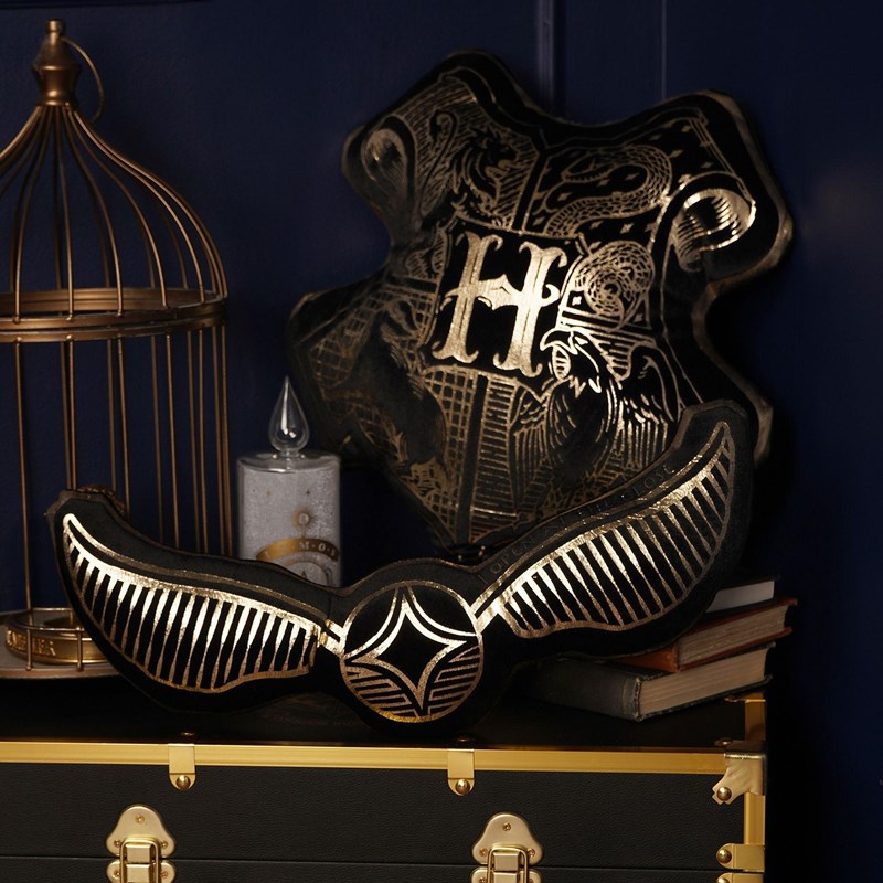 COUSSIN VELOURS ALUMNI - BLASON POUDLARD - HARRY POTTER