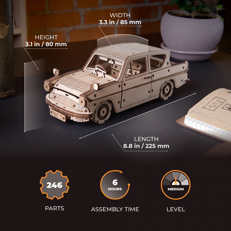 Kit assemblage bois Ford Anglia Weasley - Harry Potter