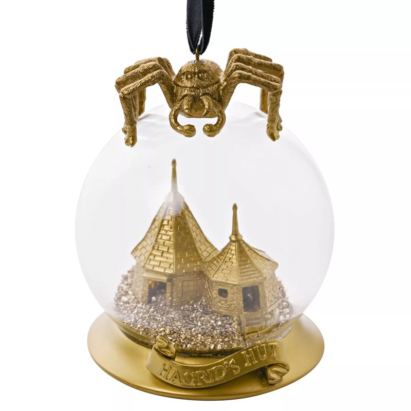 Boule de Noël Maison de Hagrid dorée - Harry Potter