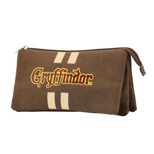 Trousse plumier triple Serpentard - Harry Potter