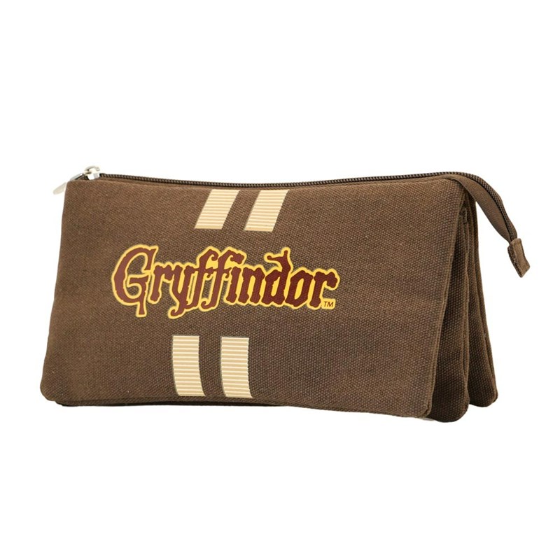 Trousse plumier triple Serpentard - Harry Potter